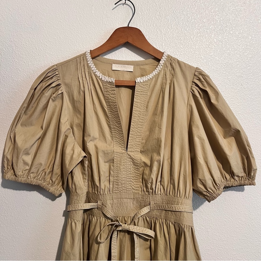 Ulla Johnson Wilda Embroidered Puff-Sleeve Mini Dress - Picture 7 of 16